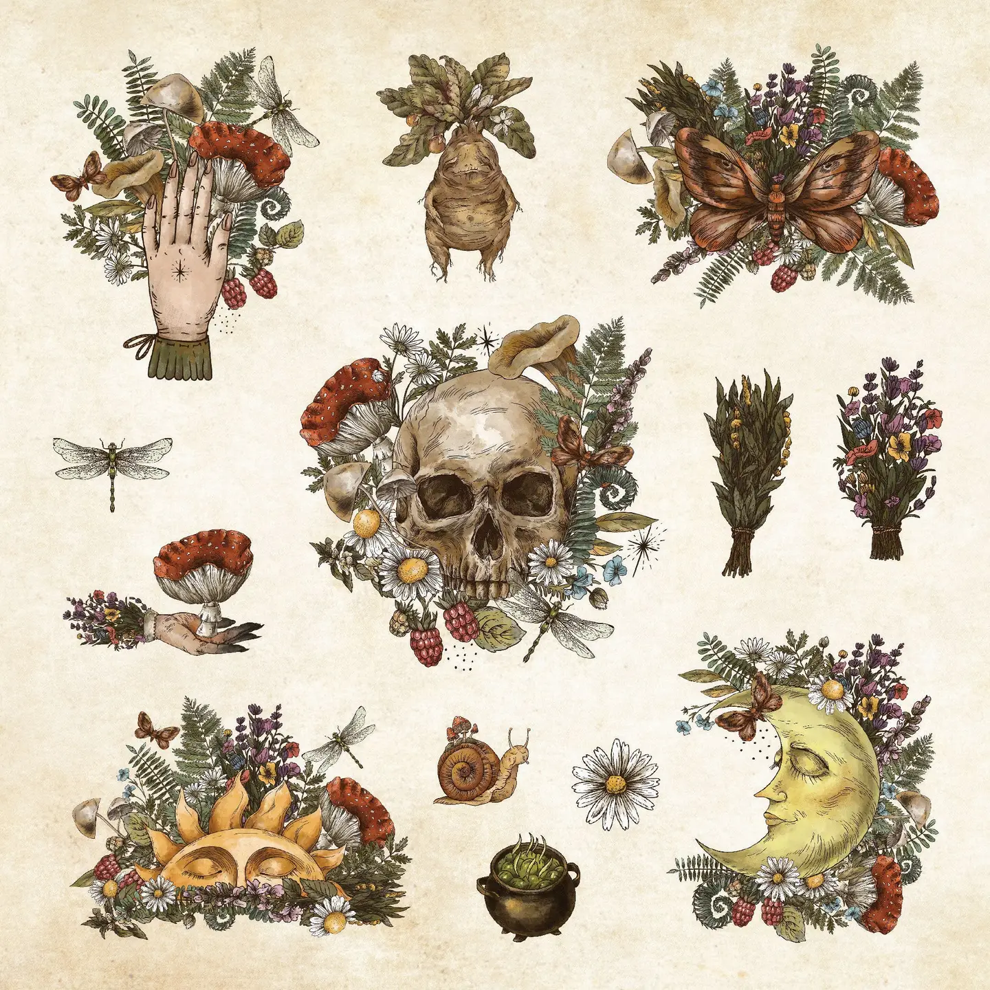 Mystical Ephemera! Vintage Sticker Book