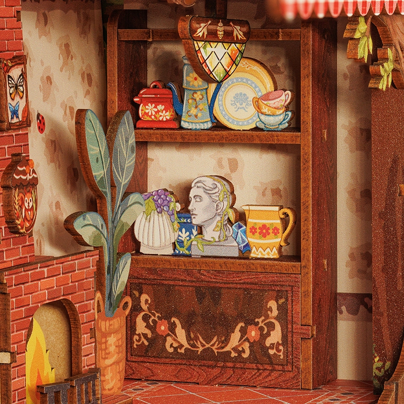 DIY Miniature Book Nook Kit: Squirrel Collector
