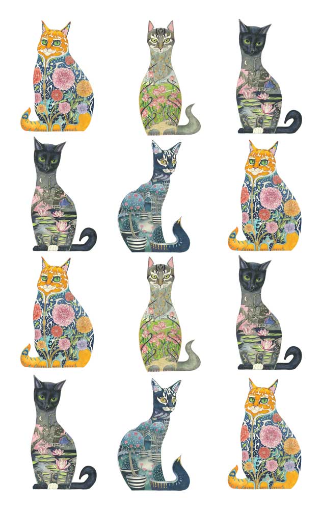 Cats Tea Towel