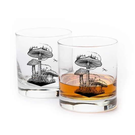 Mushroom Whiskey Glass