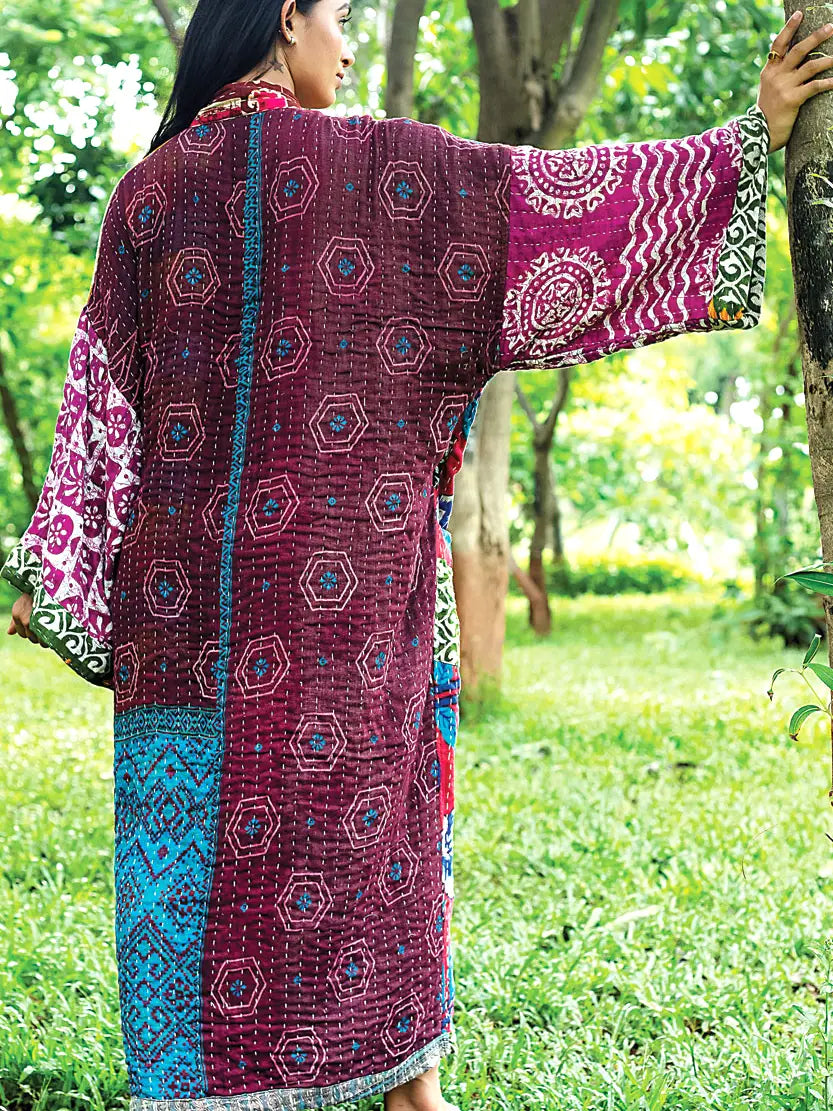 Kantha Kimono Robe