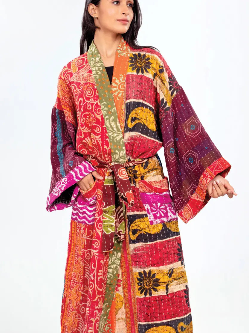 Kantha Kimono Robe