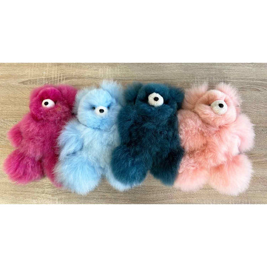 Alpaca Stuffed Animal - Colorful Bear - 10" Small