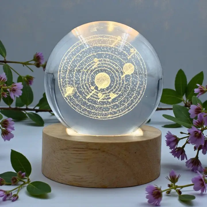 Solar System LED Glass Orb