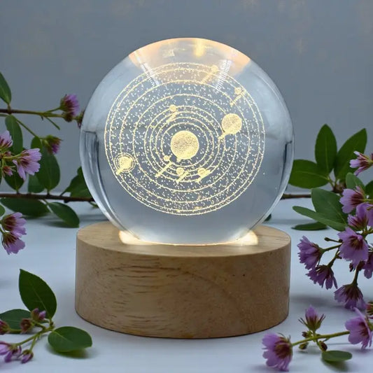 Solar System LED Glass Orb