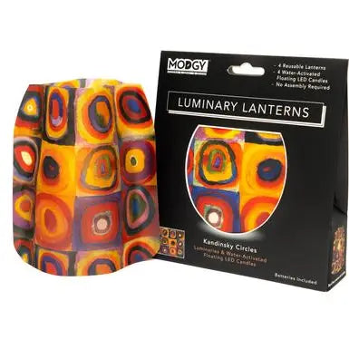 Kandinsky Circles Expandable Luminaries 4pk