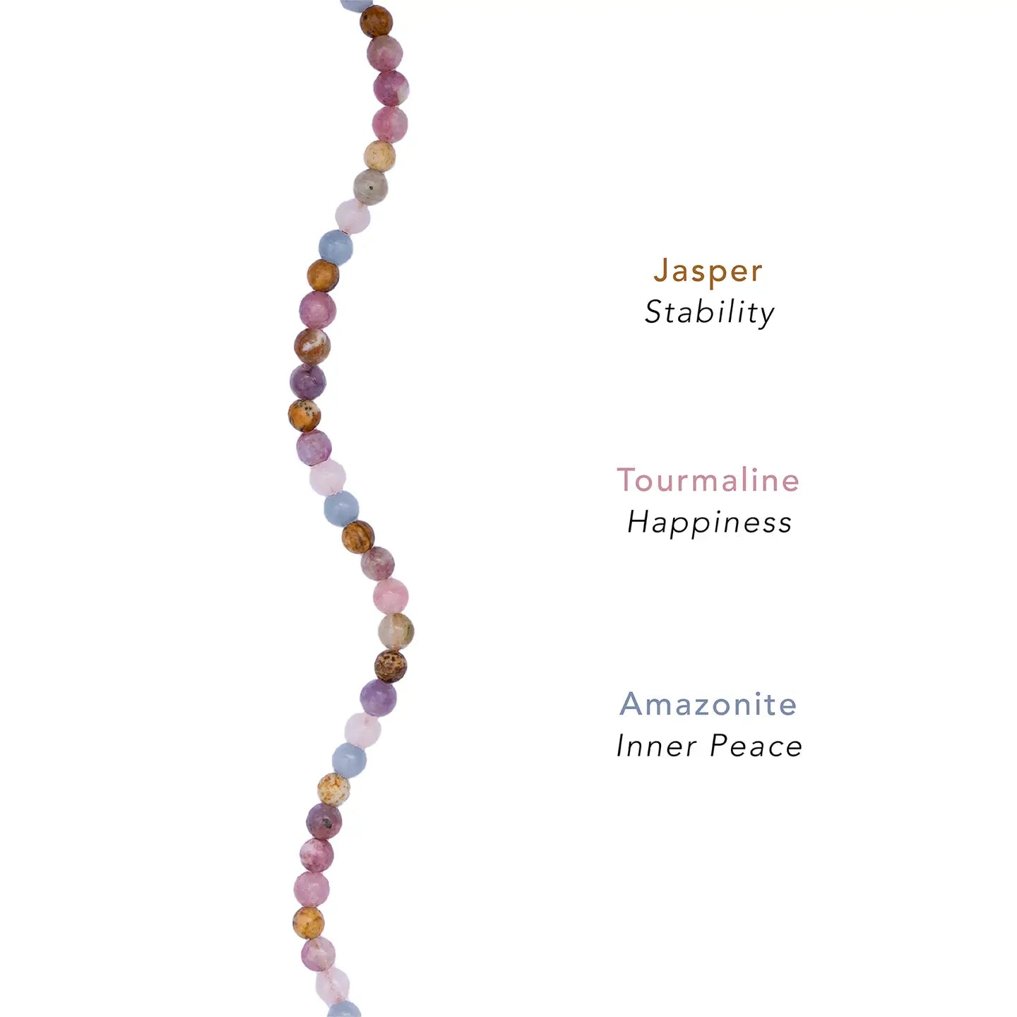 Peace & Happiness 4mm Healing Necklace