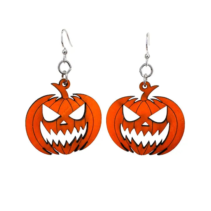 Scary Jack O' Lantern Earrings