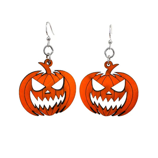 Scary Jack O' Lantern Earrings