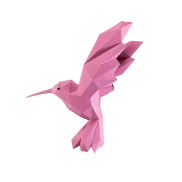 Papercraft Hummingbirds Wall Art 3D Origami