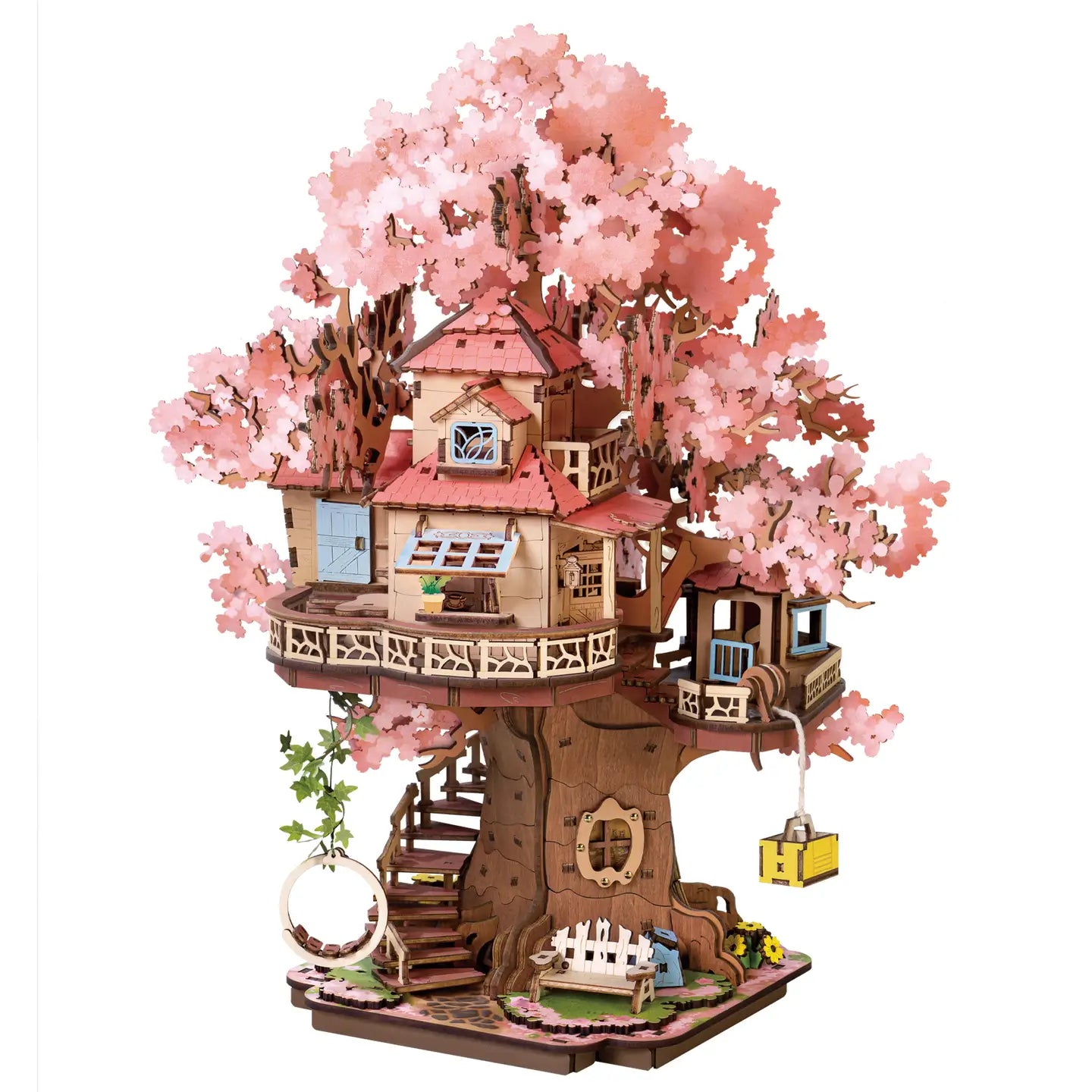 Sakura Tree House DIY Wood Puzzle