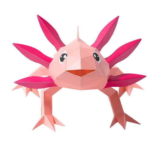 Papercraft Axolotl 3D Origami