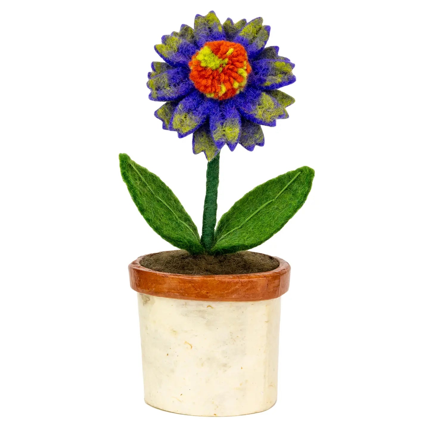 Cone Flower Felt Potted Flower