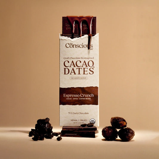 Date Sweetened Dark Chocolate Bar Espresso Crunch