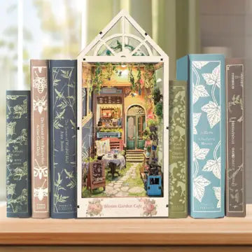 DIY Miniature Book Nook Kit: Bloom Garden Cafe