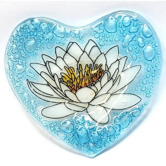 Heart Shape Dish -Water Lily