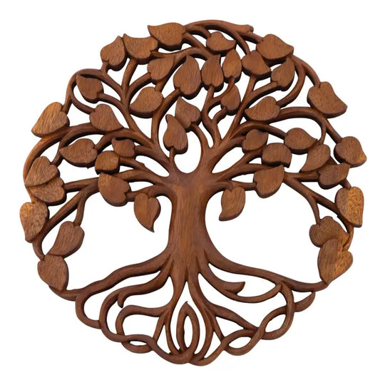 Wooden Tree of Life Plaque 12"