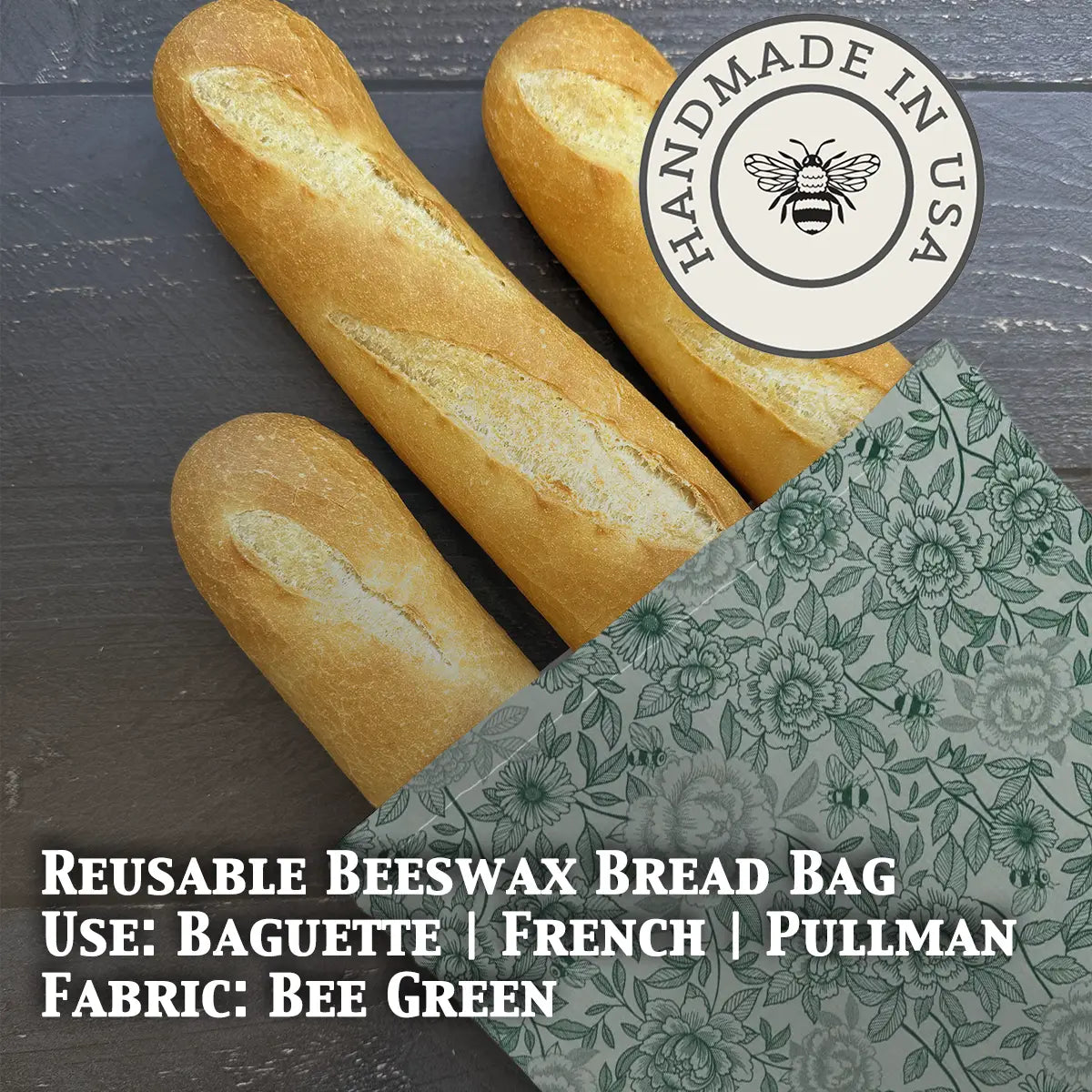 Baguette Beeswaxed Bag