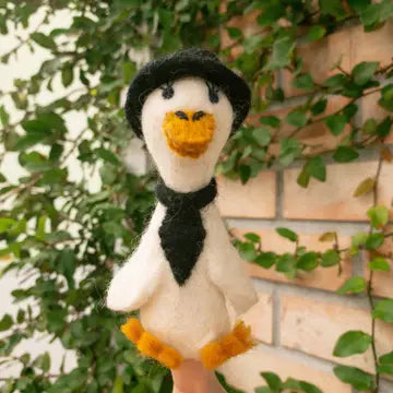 Felt Duck Couple Finger Puppet set/2
