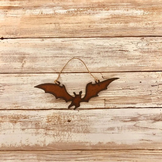 Rusty Flying Bat Ornament