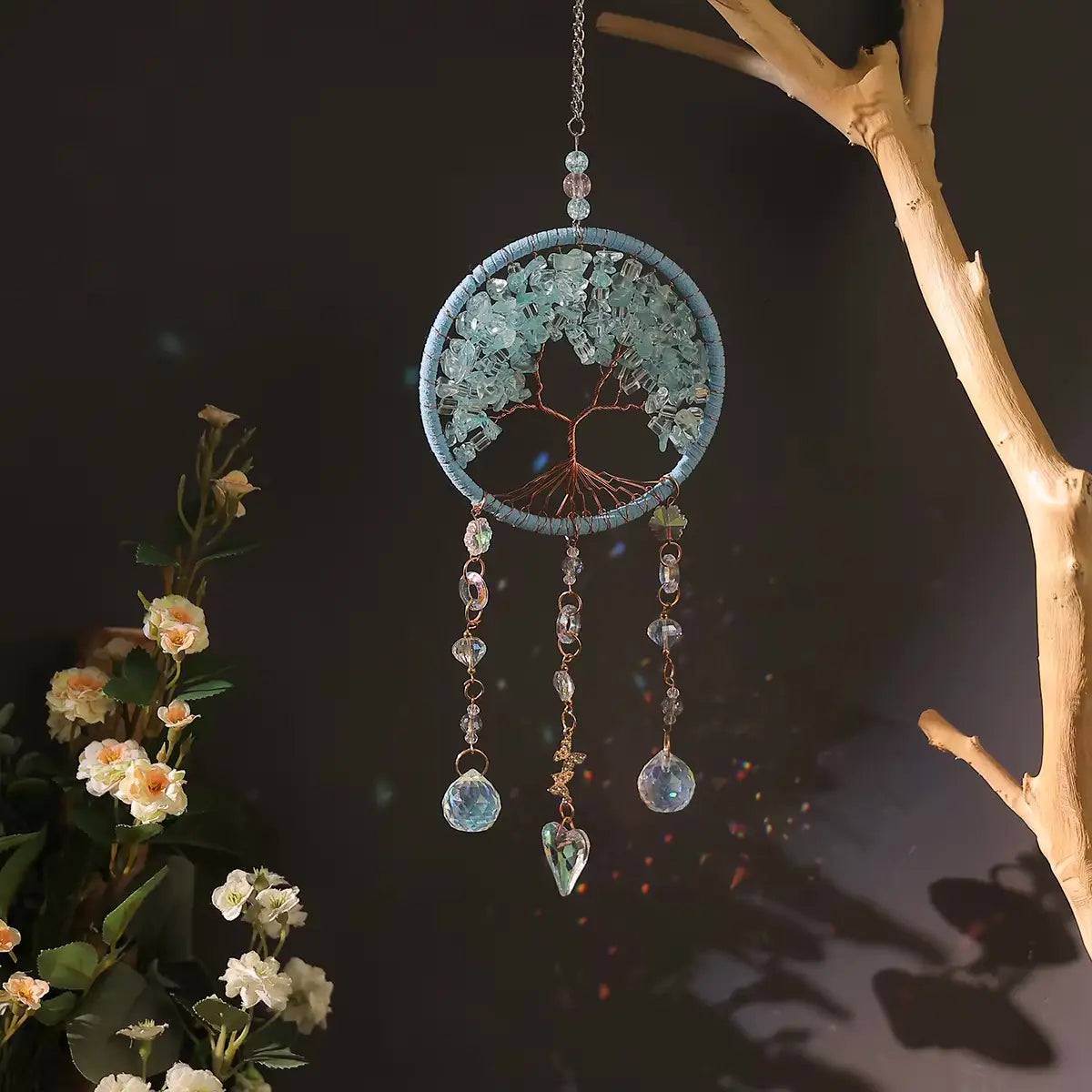 Tree of Life Crystal Suncatcher