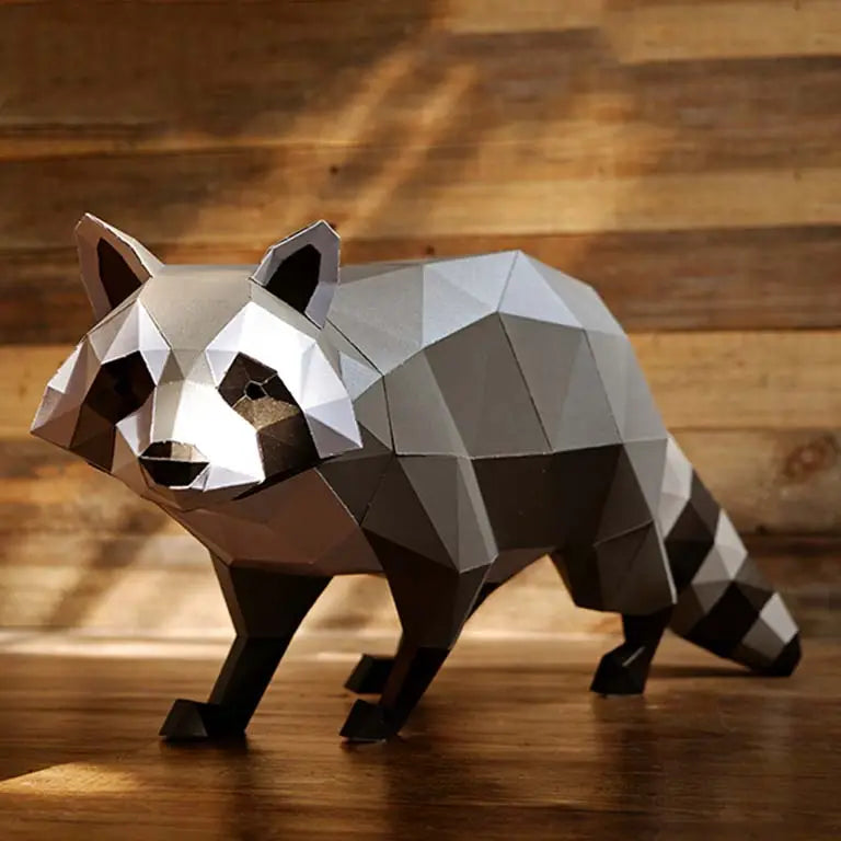 Papercraft Raccoon 3D Origami