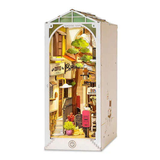 DIY Miniature Book Nook Kit: Sunshine Town