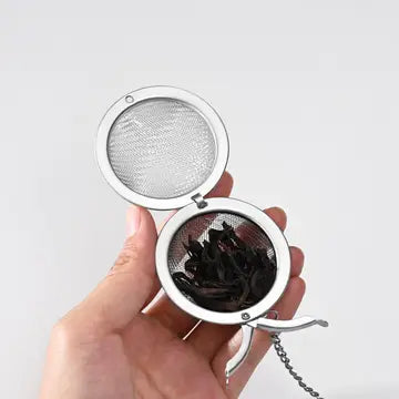 Tea Infuser Ball White Daisy