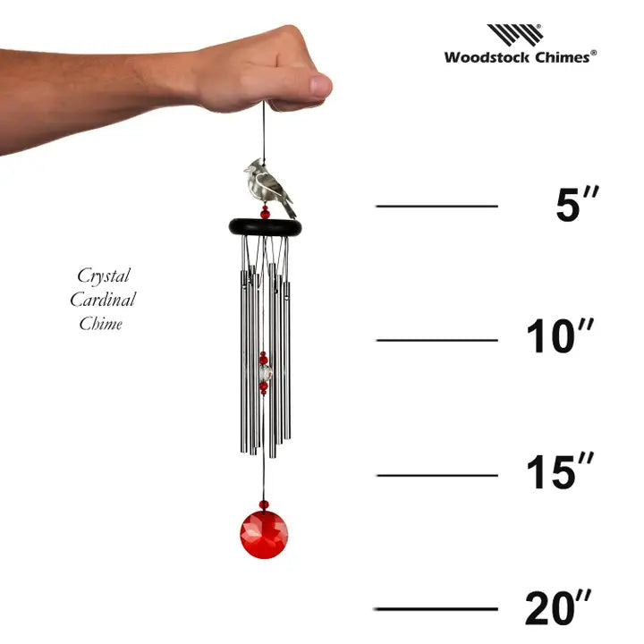 Crystal Cardinal Chime-WFCRD