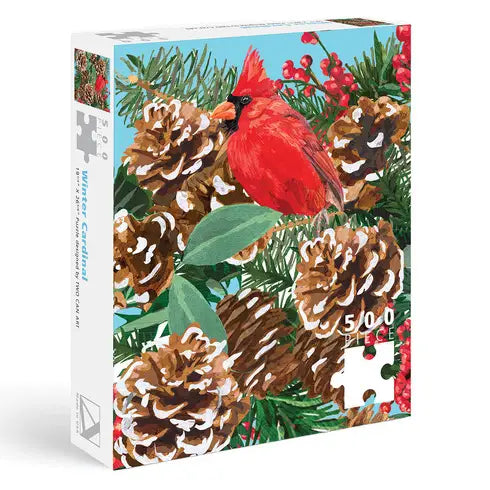 Cardinals & Pinecones Puzzle 500 piece