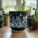 Fox Sgraffito Terracotta Planter