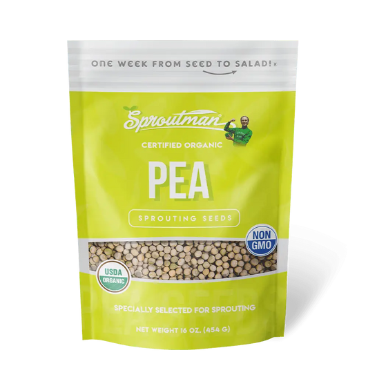 Organic Pea Sprouting Seeds 16oz
