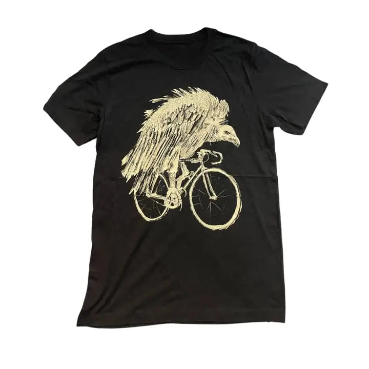 Vulture On Bicycle 70's Vintasge T-Shirt