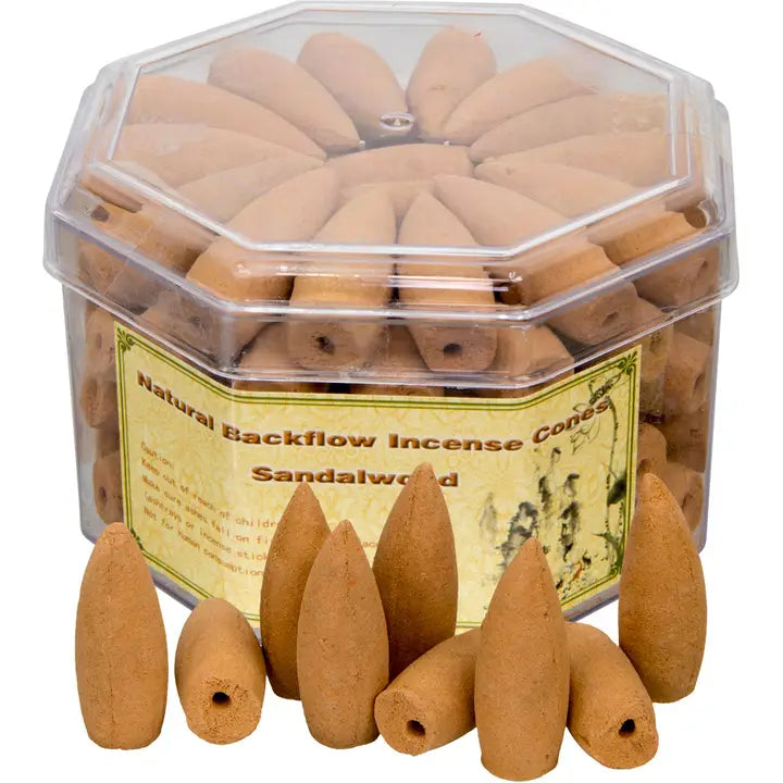Backflow Incense Cones -Sandalwood pk/70