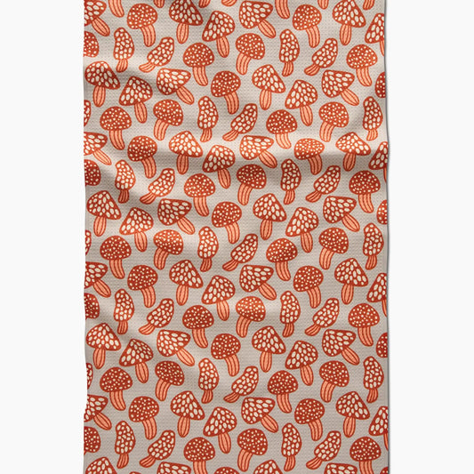 Geometry Tea Towel: Many Mushrooms