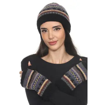 Cozy Striped Boho Beanie