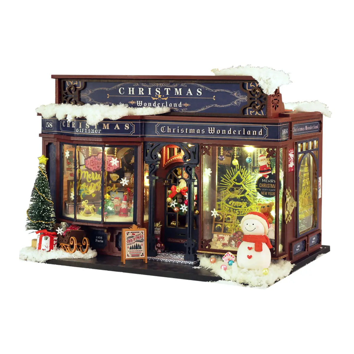 DIY Miniature Book Nook Kit: Christmas Wonderland