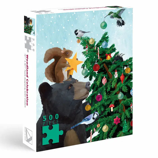 Bear & Squirrel Holiday Puzzle 500 piece