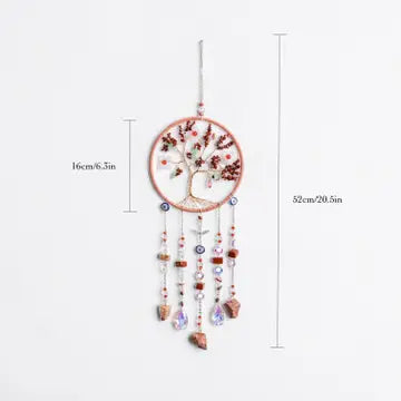 Spring Blossom Tree of Life Crystal Suncatcher