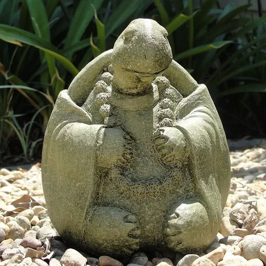 Meditating Green Turtle Statue- Small