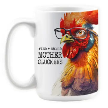 Rise & Shine Rooster Anthropomorphic Mug