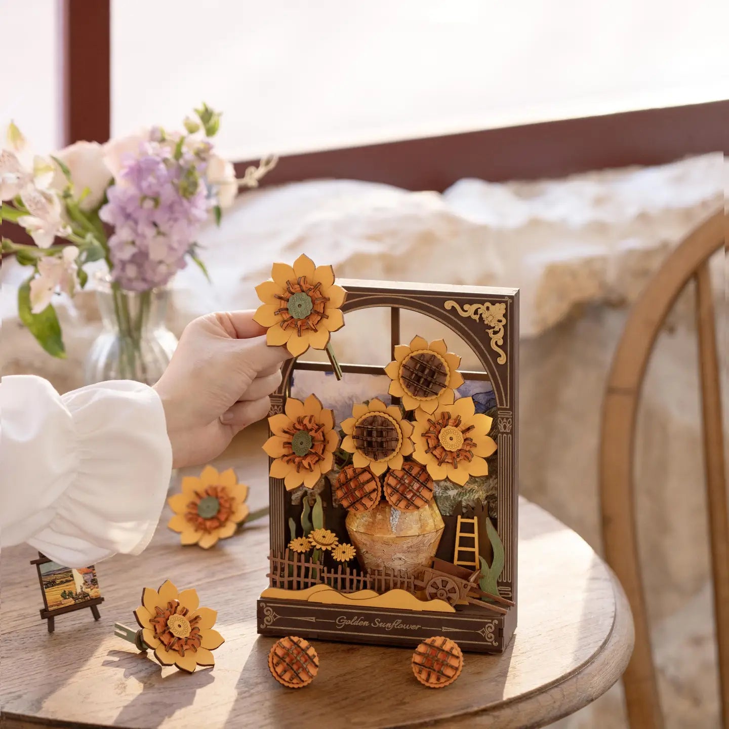 3D Golden Sunflower DIY Puzzle