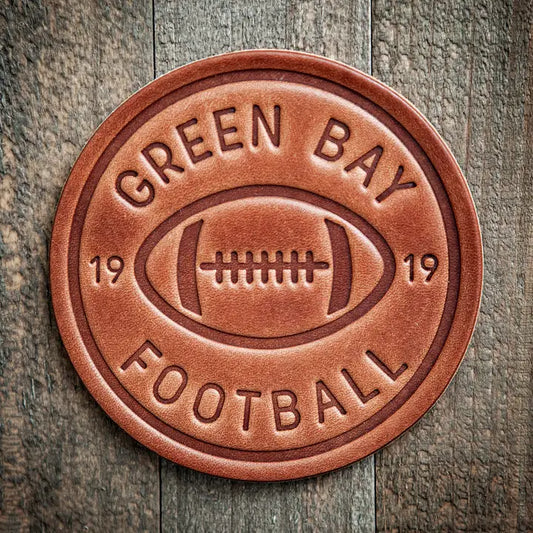Leather Coaster - Green Bay-Football 1919