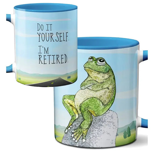 Retired Frog Blue Mug
