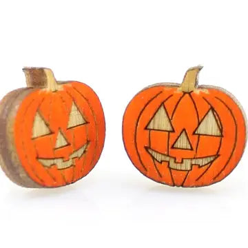 Pumpkin Stud Earrings
