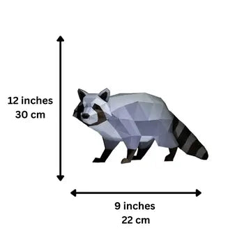 Papercraft Raccoon 3D Origami