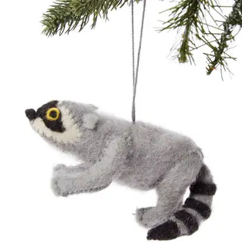 Ornament Felted Raccoon