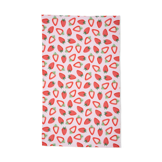 Geometry Tea Towel: Sweet Strawberry