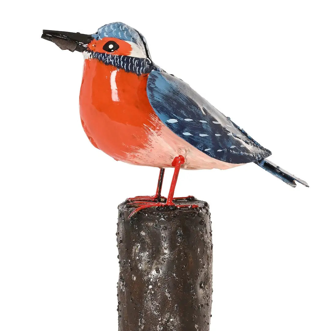 Recycled Metal Victorious Kingfisher