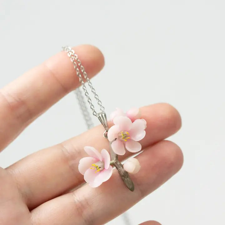 Pendant - Sakura Branch - Jewelry with Sakura Flowers